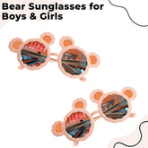 Kids Sunglasses Stylish and Compact Kids Eyewear for Summer (Pink)